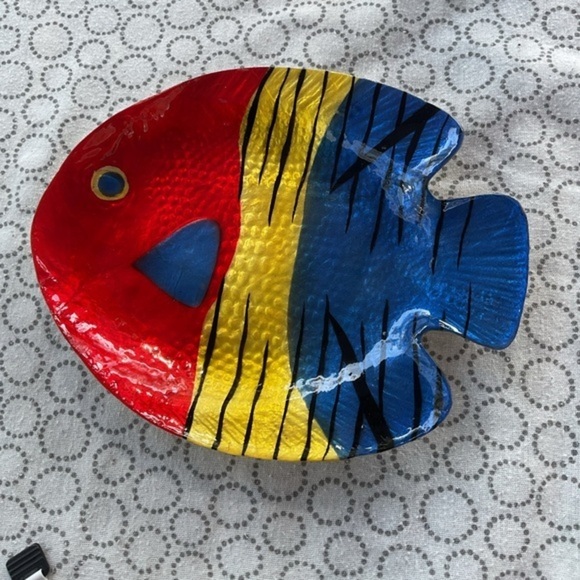 Studio Nova Other - Vtg Studio Nova Vibrant Capiz Shell Small Platter Plate 6 1/2”